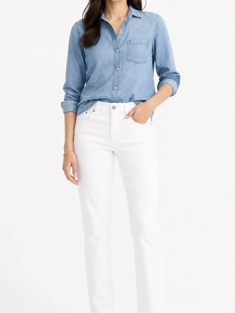 J. Crew Straight-Leg White Women’s Jeans Size 26 NWT